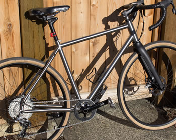 custom titanium gravel bike